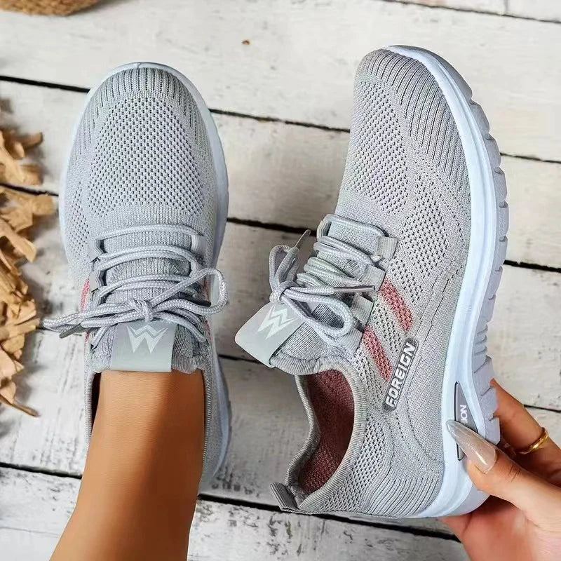 Baskets Femme Respirantes à Plateforme – Confort Léger & Style d’Été