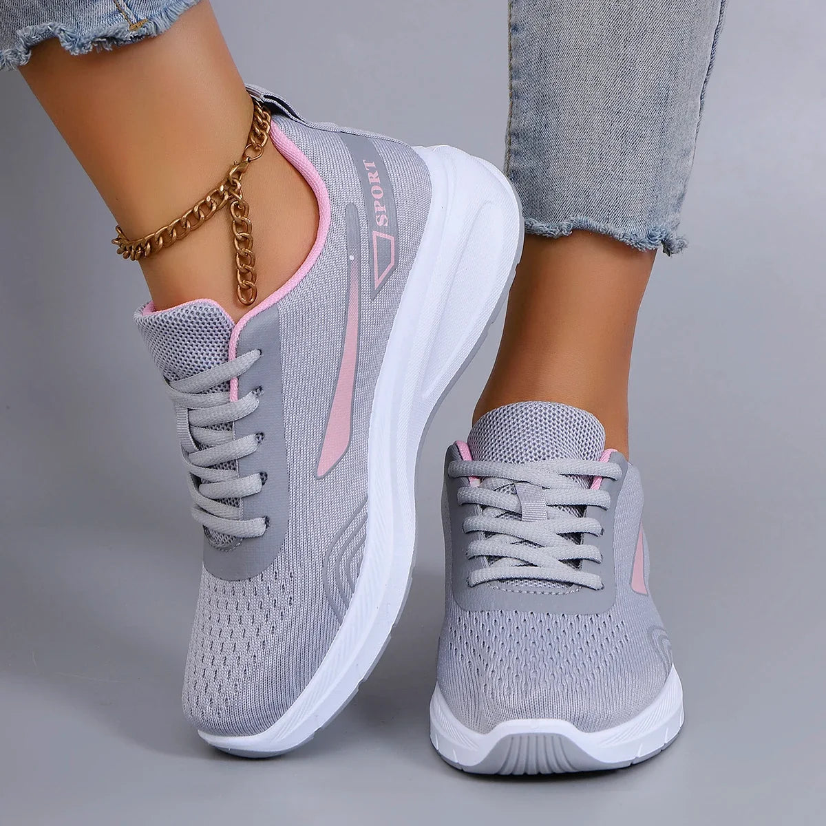 Baskets Femme Printemps – Respirantes, Légères & Antidérapantes