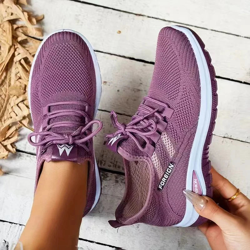Baskets Femme Respirantes à Plateforme – Confort Léger & Style d’Été