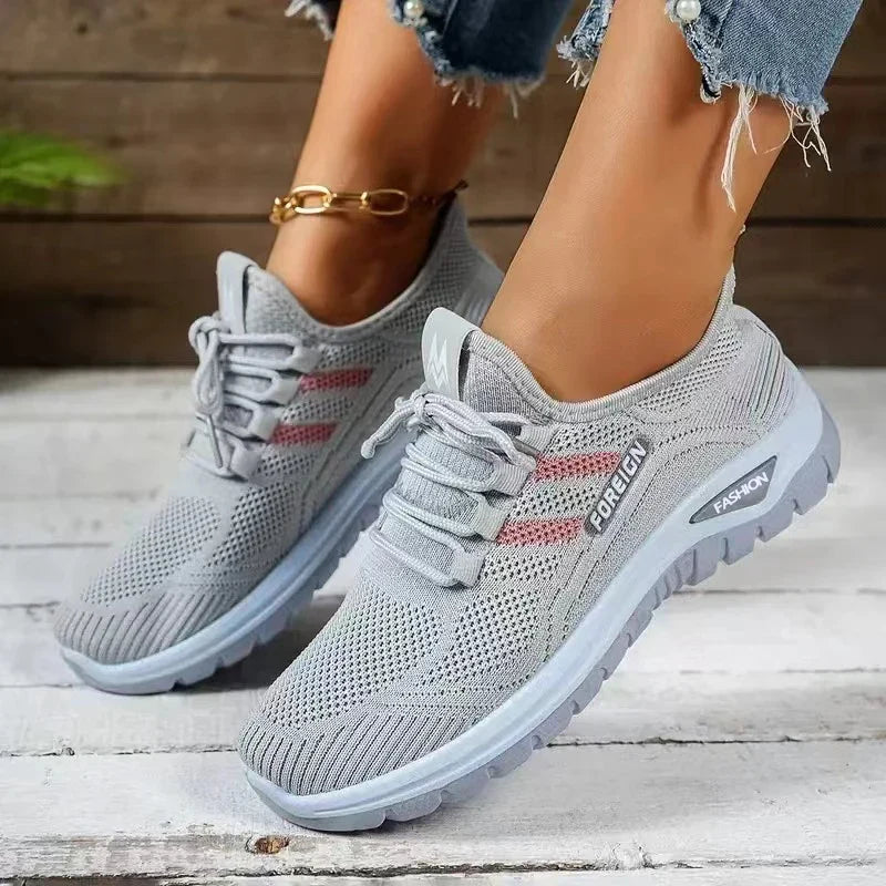 Baskets Femme Respirantes à Plateforme – Confort Léger & Style d’Été